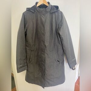 Eddie Bauer Girl On the go insulated trench GUC TXL charcoal Heather